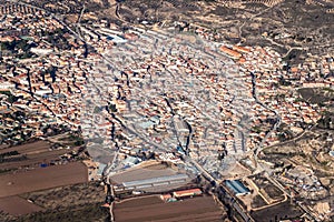 Aerial view of Morata de Tajuna town photo
