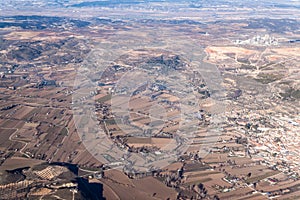 Aerial view of Morata de Tajuna town photo