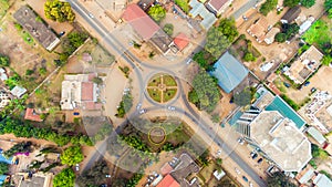 Aerial view of the Morogoro town.