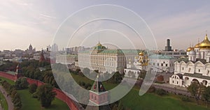 Aerial view of Moscow Kremlin