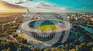 An aerial view of the most beautiful stadium
