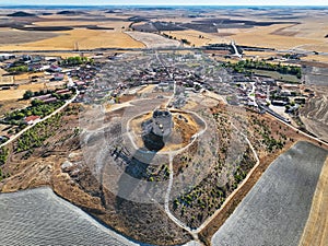 Aerial view of Mota del MarquÃÂ©s in Spain photo