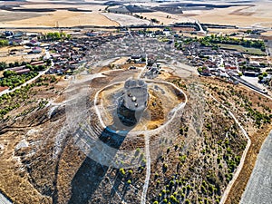 Aerial view of Mota del MarquÃÂ©s in Spain photo
