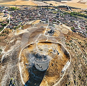 Aerial view of Mota del MarquÃÂ©s in Spain photo