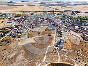 Aerial view of Mota del MarquÃÂ©s in Spain photo