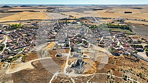 Aerial view of Mota del MarquÃ©s in Spain