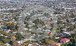 An aerial view of Mount Albert