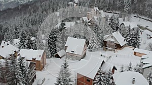 Aerial View Of Mountain Kopaonik Winter Landscape