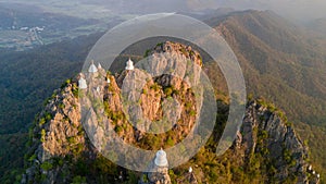 Vista aerea sul montagna tempio 