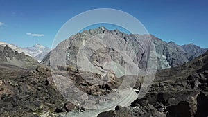 Aerial view of mountains landscape and nature