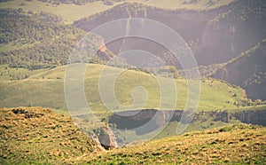 Aerial view Mountains Landscape Summer