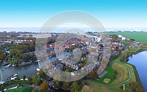 Aerial view on Muiden