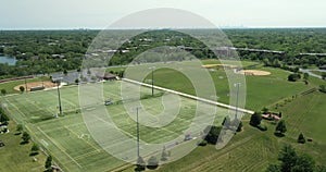 Aerial view of a multi-use playfield