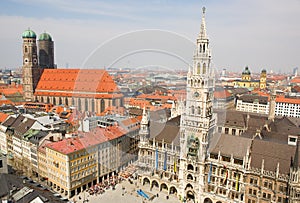 Aerial view of Munchen (Bavaria, Germany)