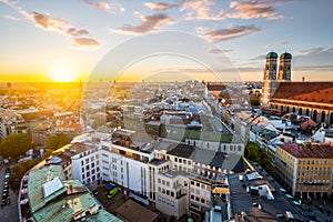 Aerial view of Munich, Germany