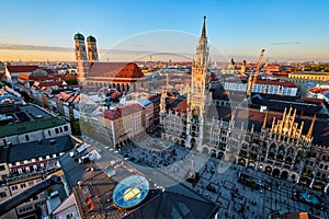 Aerial view of Munich, Germany