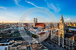 Aerial view of Munich, Germany