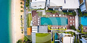 Aerial view of Na Jomtien, Pattaya City, Sattahip District, Chon Buri, Thailand