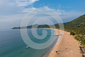 Aerial View of Nacpan Beach