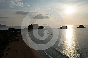 Aerial View of Nacpan Beach