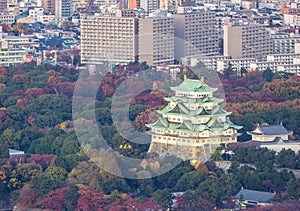 Aerial view Nagoya Castle photo