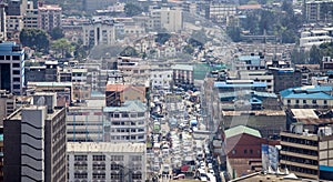 Aerial view of Nairobi, Kenya