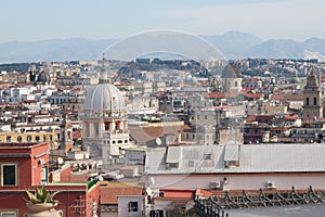 Aerial view on Naples