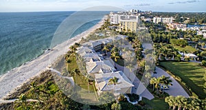 Aerial view of Naples Beach, Florida