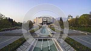 Aerial view of National Palace of Culture NDK, Sofia, Bulgaria