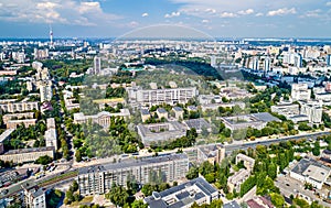 Aerial view of the National Technical University of Ukraine, also known as Igor Sikorsky Kyiv Polytechnic Institute