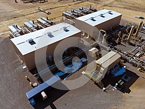 Aerial View Of Natural Gas Plant 