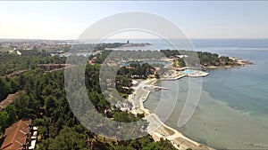 Aerial View near by Umag, Mediterranean Sea, Croatia