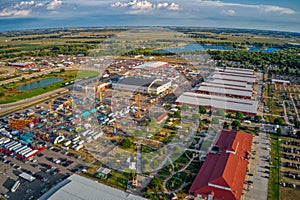 Aerial View of the Nebraska State Fair in Grand Island, Nebraska