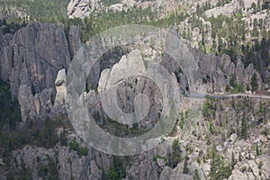 Aerial View of Needles Eye Tunnel