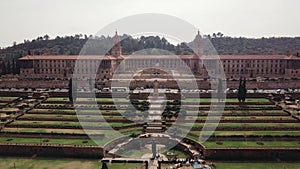 Aerial view of Nelson Mandela Garden and Union Buildings, Pretoria, South Africa