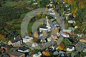 Aerial view of the New England