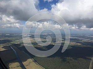 aerial view of New Orleans Mississippi River Basin