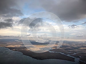 aerial view of New Orleans swamps