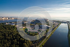 Aerial view of new stadium Zenit arena
