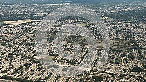 Aerial view of New York, from an Airplane