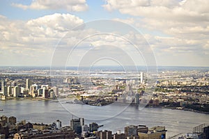 Aerial view of New York City