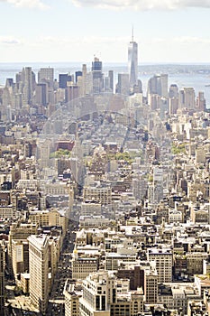 Aerial view of New York City