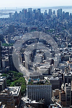 Aerial view of New York city