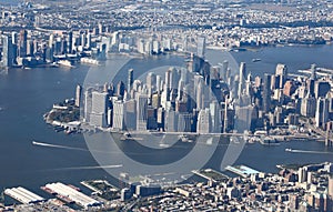 Aerial view of New York City