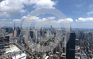 Aerial View of New York City from The Edge Observation Deck at Hudson Yards