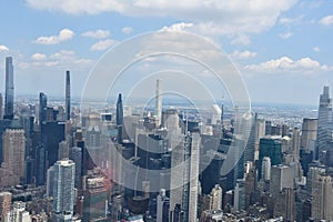 Aerial View of New York City from The Edge Observation Deck at Hudson Yards