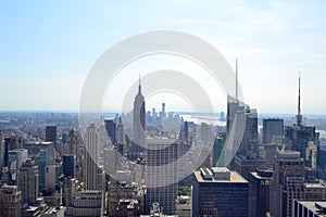 Aerial View of New York City, New York