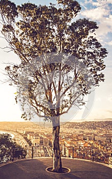 Aerial view on Nice from Castle Hill