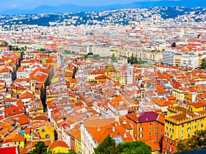 Aerial view of the Nice, France