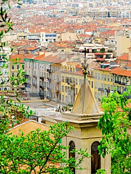 Aerial view of the Nice, France